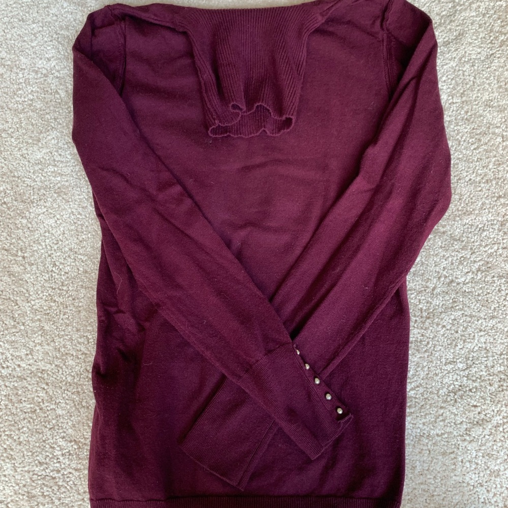Plum turtleneck